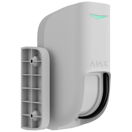 Detector tipo cortina exterior Ajax AJ-CURTAINOUTDOOR-W - doble tecnología, 12 m, IP55, blanco
