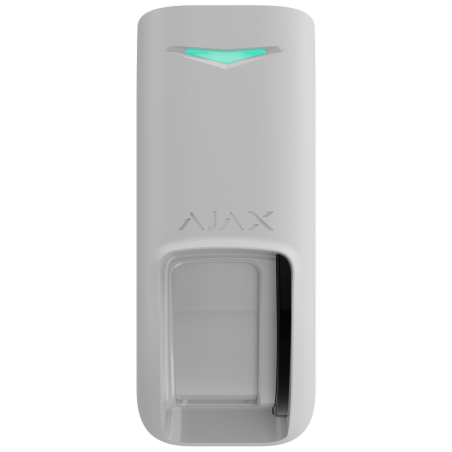 Detector tipo cortina exterior Ajax AJ-CURTAINOUTDOOR-W - doble tecnología, 12 m, IP55, blanco