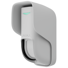 Detector tipo cortina exterior Ajax AJ-CURTAINOUTDOOR-W - doble tecnología, 12 m, IP55, blanco