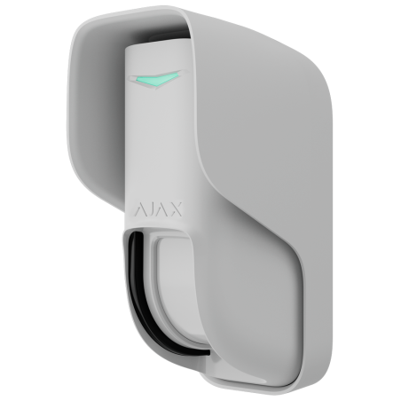 Detector tipo cortina exterior Ajax AJ-CURTAINOUTDOOR-W - doble tecnología, 12 m, IP55, blanco