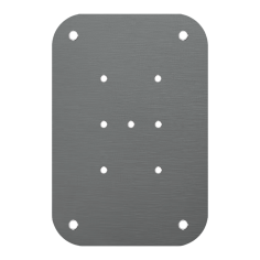 Marco de reposición con agujeros para placa de calle videoporteros Schnëlle. Grafito.