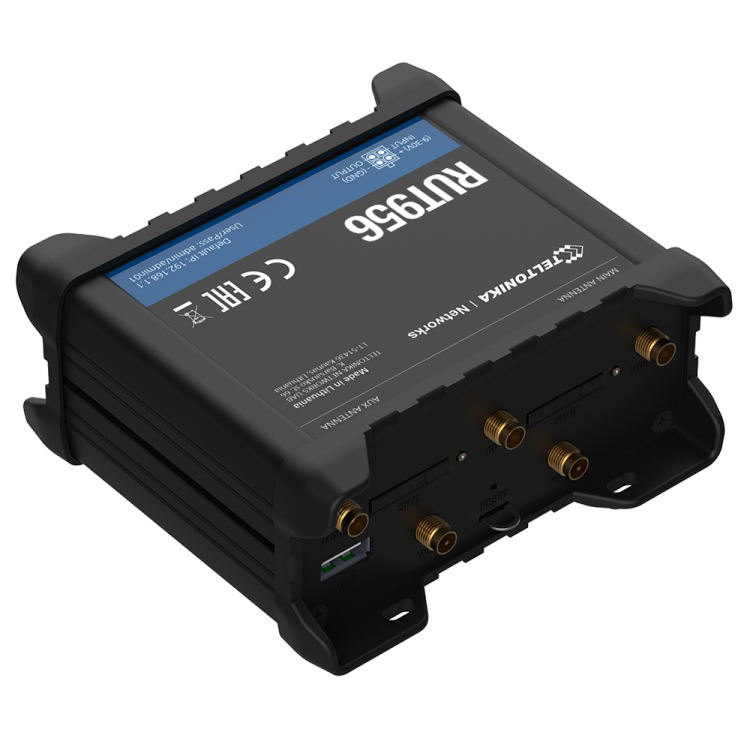 Router 4G 2,4Ghz 150mbps, x4 puerto 10/100, x3 entrada, 3x salida digital +RS232 + RS485,  x2 antenas (3dBi). Industrial