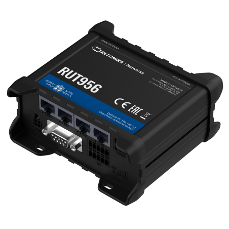 Router 4G 2,4Ghz 150mbps, x4 puerto 10/100, x3 entrada, 3x salida digital +RS232 + RS485,  x2 antenas (3dBi). Industrial