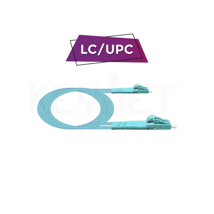 Latiguillo LC/PC - LC/PC, Multimodo, Duplex, 50/125, OM3, 3mm, LSZH-FR, 3mts. Aqua