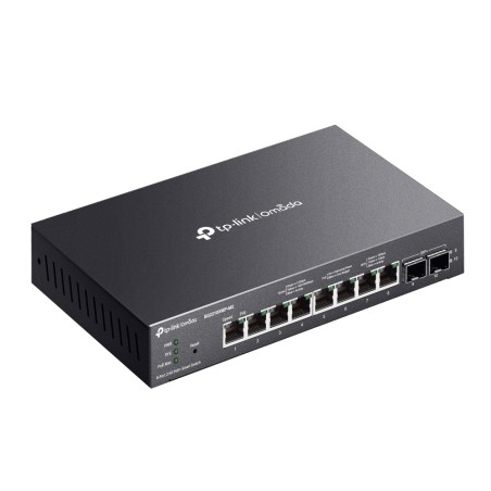 Smart Switch OMADA POE 160W, x8 puertos 2.5Gb PoE+, x2 SFP+. Sobremesa o pared