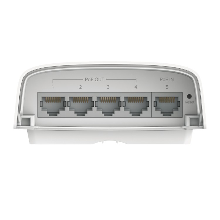 Smart Switch OMADA de exterior IP55, de x1 puerto POE ++ IN, x4 Puertos POE+ Out. POE extender 200mts.