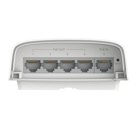 Smart Switch OMADA de exterior IP55, de x1 puerto POE ++ IN, x4 Puertos POE+ Out. POE extender 200mts.