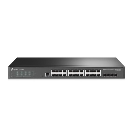 Switch Gestionable OMADA de 24 puertos 10/100/1000, x4 puertos SFP, L2 ,para rack 19"
