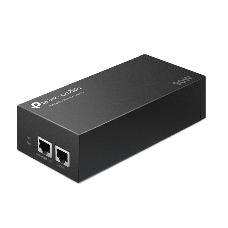Inyector POE++ IEEE802.3af/at/bt 90W, x2 Puertos 10 Gbps. Montaje pared o sobremesa