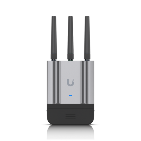 Router WIFI movil LTE CAT4 IP66, 2.4Ghz. x2Gb con x1 salida PoE, GPS,Montaje pared,post o DIN
