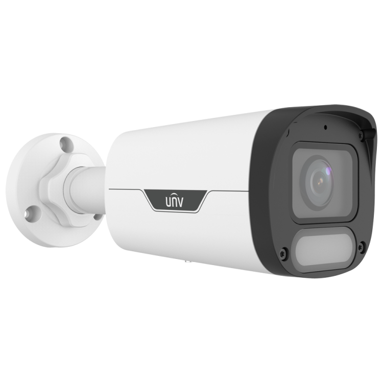 Cámara IP bullet, 8Mpx, IR 30mts, 1/1.8", 4mm. IP67, Color Hunter, micrófono integrado