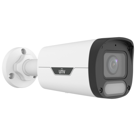 Cámara IP bullet, 8Mpx, IR 30mts, 1/1.8", 4mm. IP67, Color Hunter, micrófono integrado