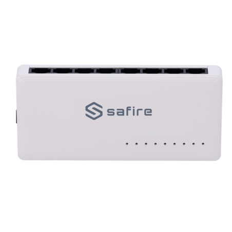Switch 8 puertos 10/100/1000 Mbps. Sobremesa y pared