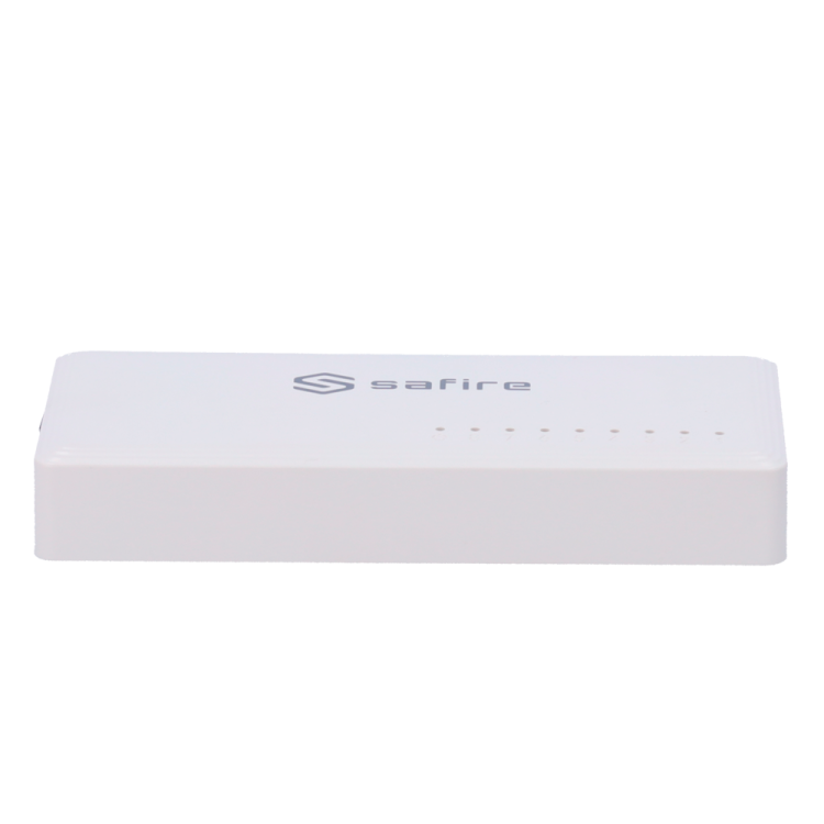Switch 8 puertos 10/100/1000 Mbps. Sobremesa y pared