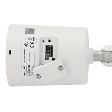Cámara IP bullet, 4MPx, Dark Fighter, IR 40mts, 2.8mm, H.265+, PoE802.3af.  IP67, Motion Detection 2.0 de humanos y vehículos
