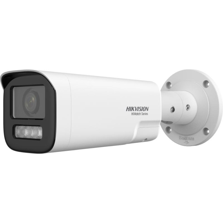 Cámara IP Bullet HiWatch HWI-B640HA-LZU/SL - 4 MP, lente varifocal 2.8-12 mm, luz híbrida