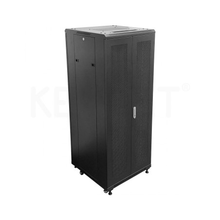Rack de suelo de 19",47U, F800 / AN 800 / AL 2277mm, carga 800kgs. Puerta delantera y trasera de rejilla