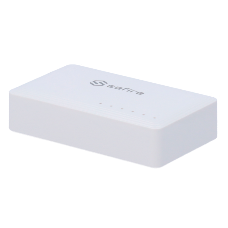 Switch 5 puertos 10/100/1000 Mbps. Sobremesa y pared
