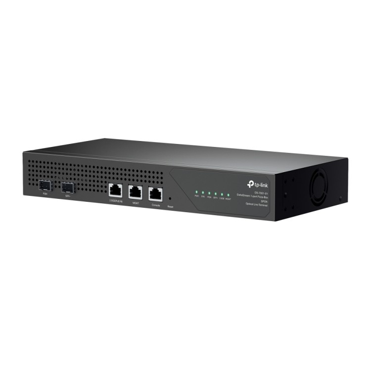 OLT GPON 1GPON, x1 SFP+ Uplink, x1 2.5Gb Uplink, x1 RJ45 Consola, x1 MGMT Port, hasta 128 ONT