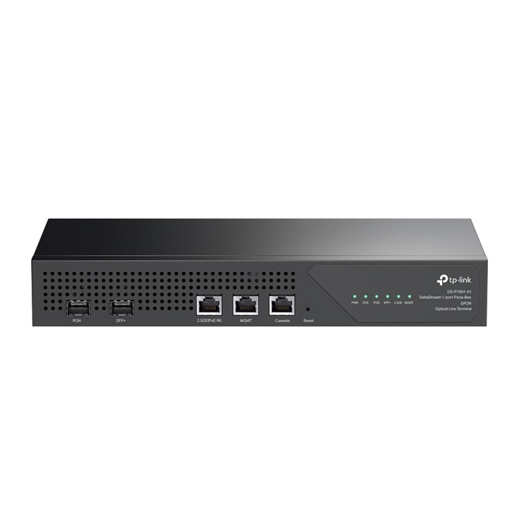 OLT GPON 1GPON, x1 SFP+ Uplink, x1 2.5Gb Uplink, x1 RJ45 Consola, x1 MGMT Port, hasta 128 ONT
