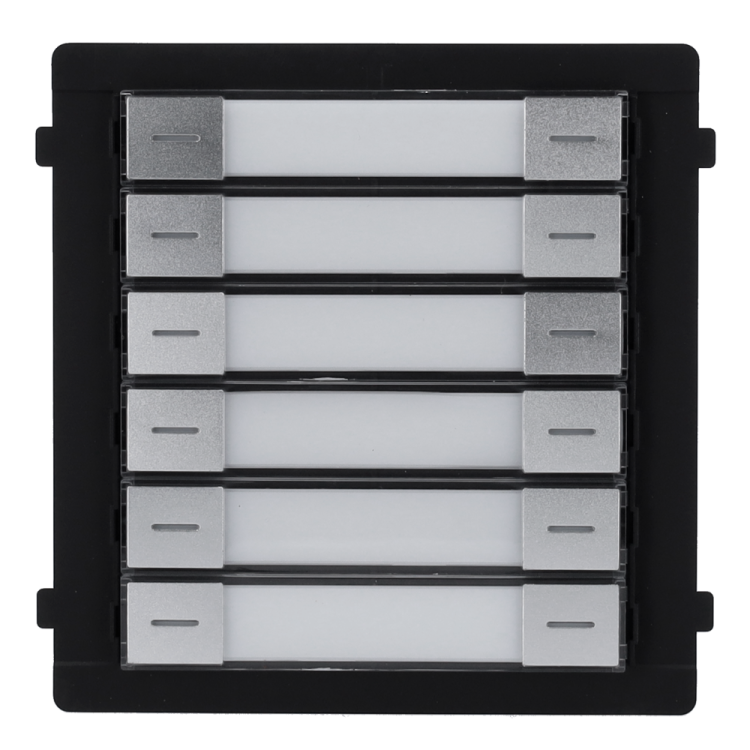 Módulo de 12 pulsadores para placas modulares Hikvision.