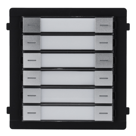 Módulo de 12 pulsadores para placas modulares Hikvision.