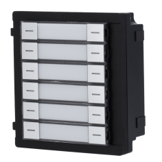 Módulo de 12 pulsadores para placas modulares Hikvision.
