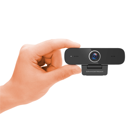 Webcam plug and play (Usb 2.0) Full HD 1080p 30fps, con 2 microfonos omnidireccionales (caputra de voz hasta 1 mt)