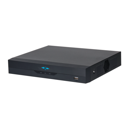 NVR 8ch IP hasta 12Mpx, 80Mbps, H.265, 1 HDD. WizSense