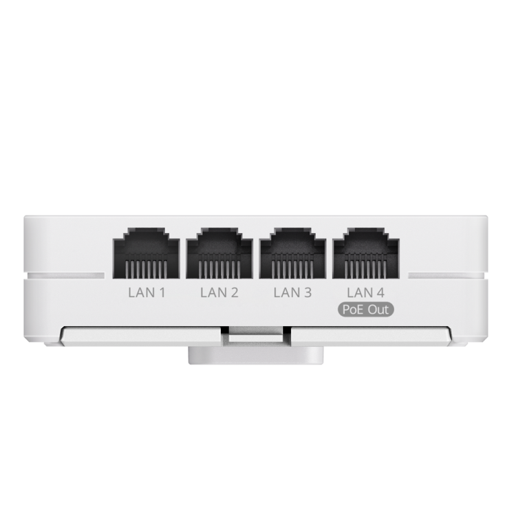 AP WIFI 7  BE 2.4/5Ghz para pared, 2x2 MIMO 2.84/4.56dBi, 20dBm, x1 2,5Gbps RJ45, x4 Gb, L3 ROAMING.
