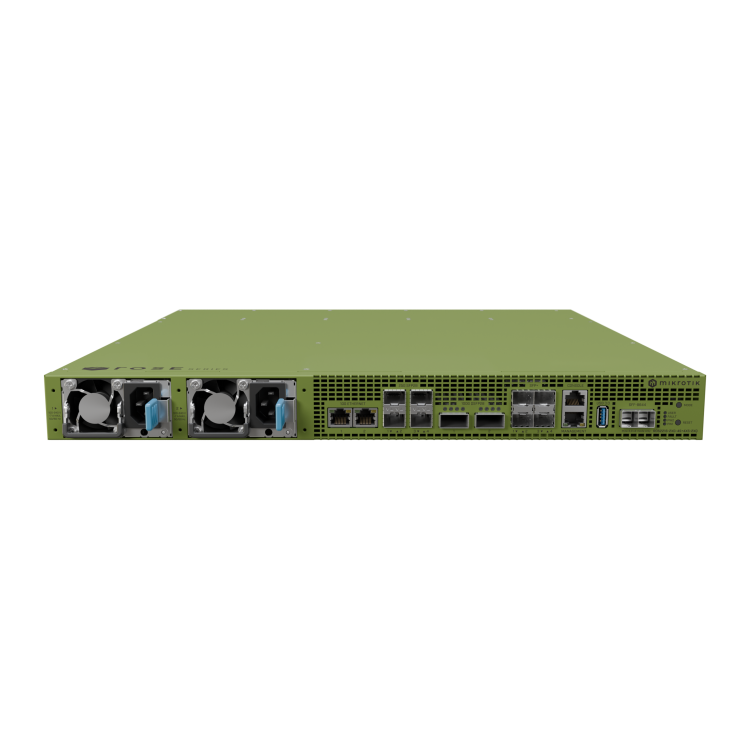 ROSE Data Server de 16 núcleos a 2GHz, 32GB RAM, x2 100G QSFP28, x4 25G SFP28 y x4 10G SFP+. Level 6. Rack