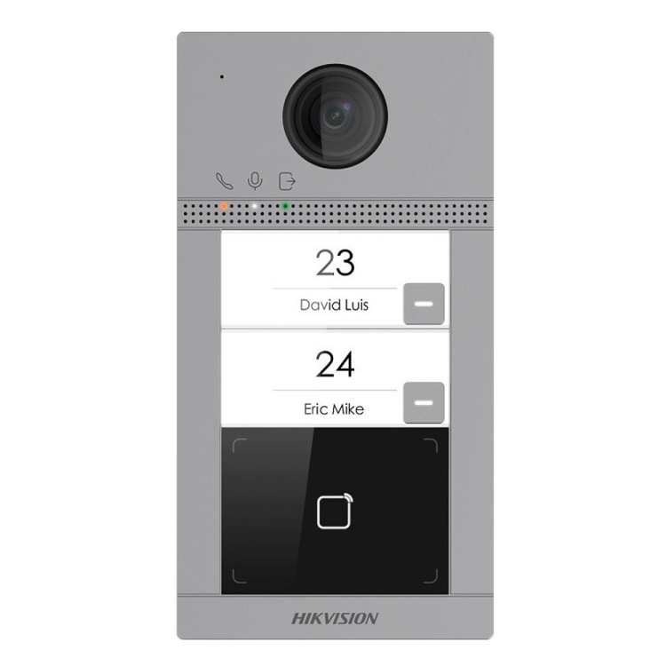 Videoportero IP Wifi 2 viviendas de empotrar, para supervisión vía smartphone. Lector Mifare.