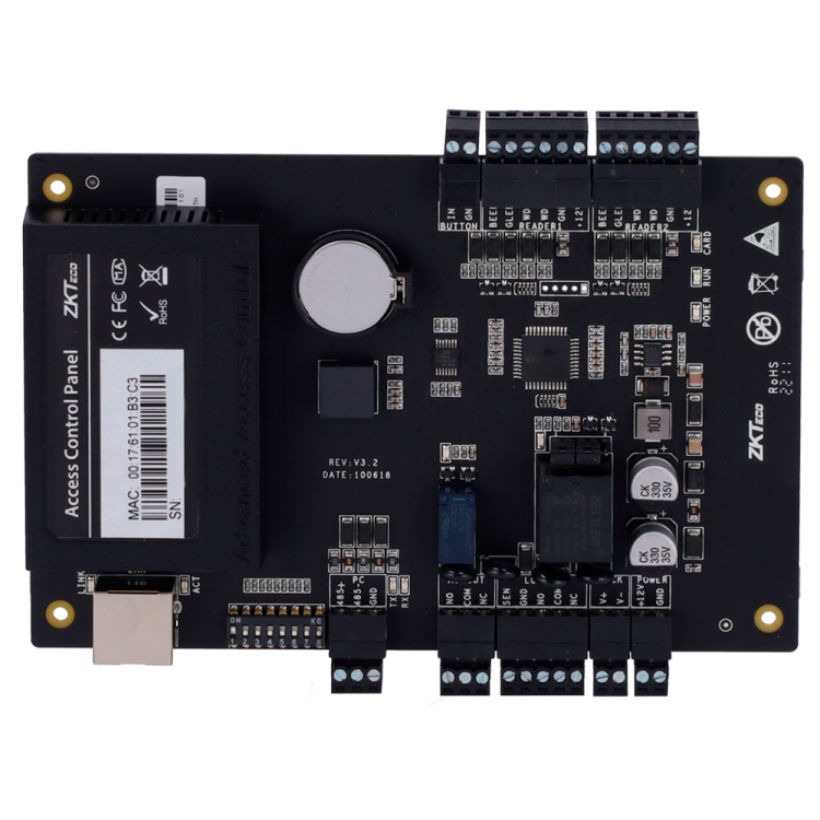 Controladora de accesos Tarjeta, QR o PIN, gestión de 1 puerta