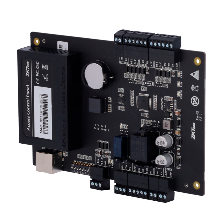 Controladora de accesos Tarjeta, QR o PIN, gestión de 1 puerta