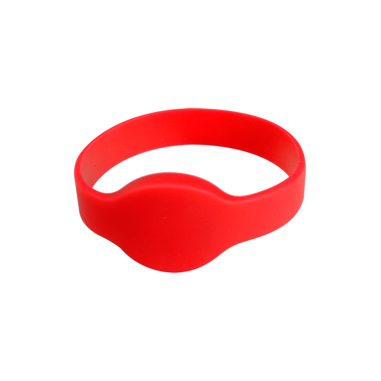 Pulsera de silicona RFID/EM 125KHz color Rojo