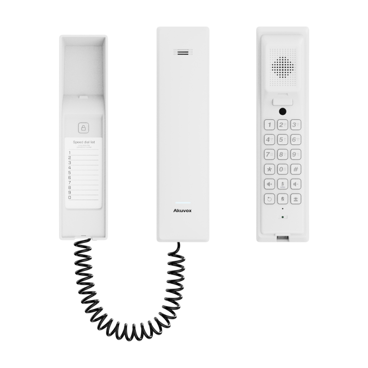 Telefonillo con teclas de función para video porteros Akuvox.