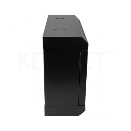 Rack de pared 10", 6U, F140 / AN350 / AL285, carga 25kg, vacío. Montado