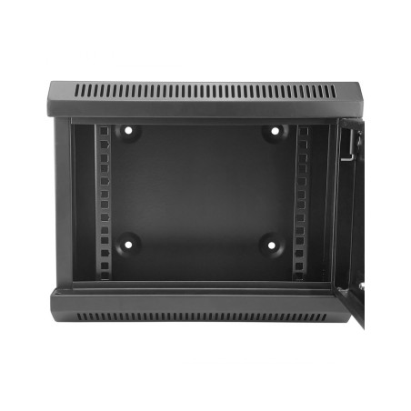 Rack de pared 10", 6U, F140 / AN350 / AL285, carga 25kg, vacío. Montado