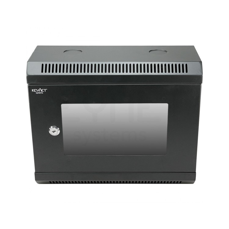 Rack de pared 10", 6U, F140 / AN350 / AL285, carga 25kg, vacío. Montado