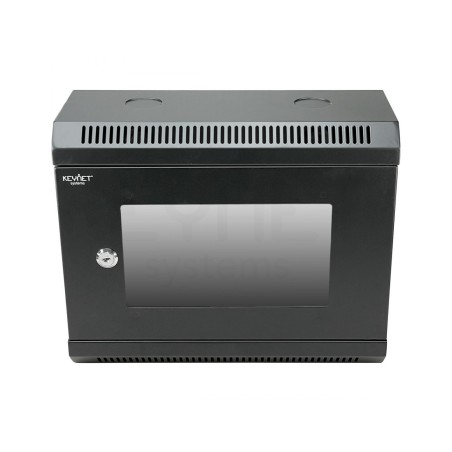 Rack de pared 10", 6U, F140 / AN350 / AL285, carga 25kg, vacío. Montado