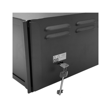 Rack Pared Seguridad, 19" 3U, F400 / AN560 / AL190mm, cerradura con llave numerada (única por rack)