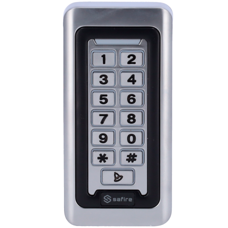 Control de acceso autónomo acceso por teclado y EM RFID, PIN y App. Salida relay, Wiegand 26 y WiFi. IP68