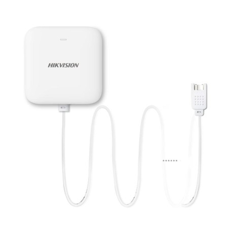 Detector de inundación AX PRO Hikvision DS-PDWL-E-WE - inalámbrico, IP66, sonda incluida