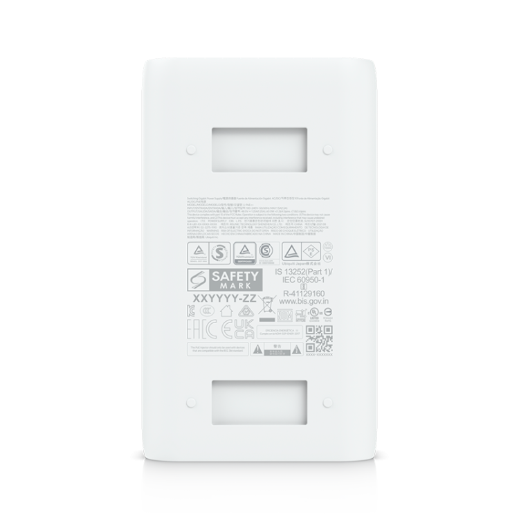 Adaptador POE 50V 1.2A, 60W para UNIFI POE++. Gigabit