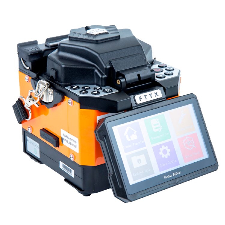 Fusionadora compacta de fibra óptica con fusión por núcleo. 4 motores. Ideal para planta externa, altas FTTH e ICT2