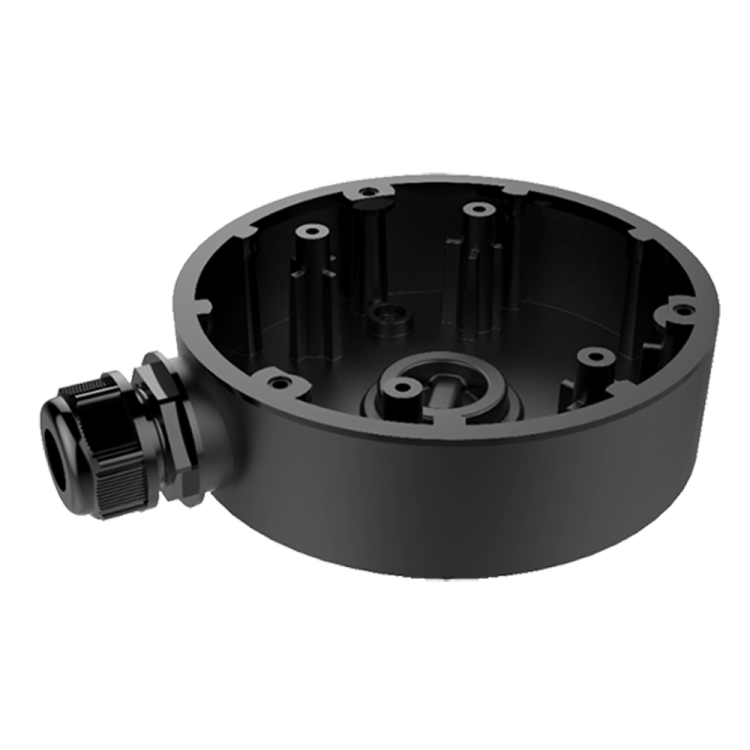 Caja de conexiones para cámaras domo - Aleación de aluminio - 37.22 (Al) x 120 (φ) mm Negro