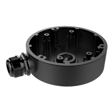 Caja de conexiones para cámaras domo - Aleación de aluminio - 37.22 (Al) x 120 (φ) mm Negro