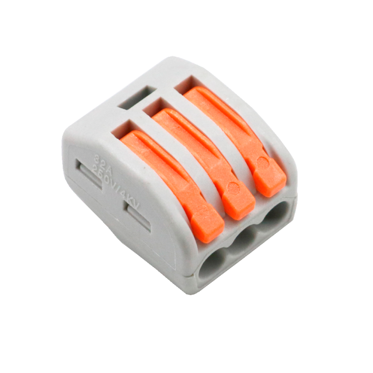 Conector de Cable 28 - 12AWG. Fácil y rápido. 1 Entrada y 2 Salidas. 10 unidades
