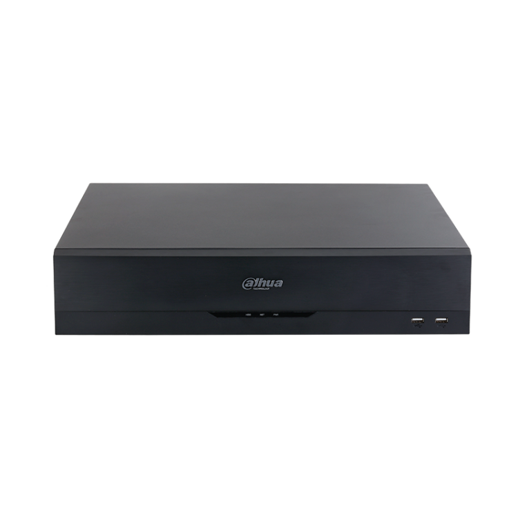 NVR 64ch IP hasta 32Mpx, 384Mbps, H.265+, 8 HDD