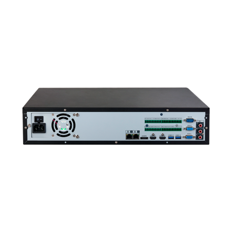 NVR 64ch IP hasta 32Mpx, 384Mbps, H.265+, 8 HDD
